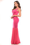 Sleeveless Fit and Flare Maxi (Also Available in Black and Fuchsia)