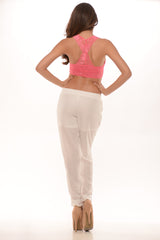 Lace Racer Back Top- Pink (Also Available in Lime)