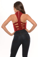 Sleeveless Turtle Neck Crop Top (Also Available in Black)