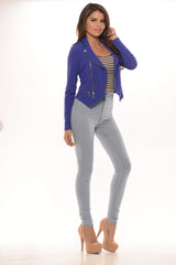 Zipper Me Blazer (Also available in Fuchsia)
