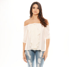 Sweetest Top - Ivory (Also available in Tomato Red in Drop Down Menu)