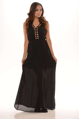 Cross My Bridge Maxi - Black