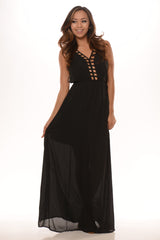 Cross My Bridge Maxi - Black