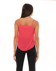 Camisole W/ Front Button Detail - Pink