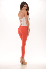 Caged Open Back Tank - White (Also available in Hot Pink, Black, and Lavender)