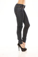 Extra Low Rise Skinnies - Dark  Denim