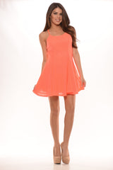 Crossover Flared Dress