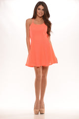 Crossover Flared Dress
