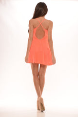 Crossover Flared Dress