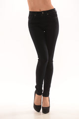 Black Stitched Skinny Jeans
