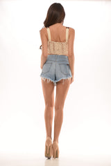 Pocahontas Crochet Crop Top