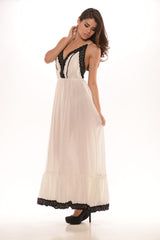Sexy Amish Nights - Off White/Black