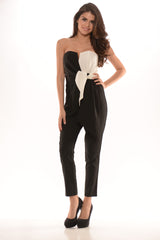 Cruella De Ville Jumpsuit - Black/Ivory