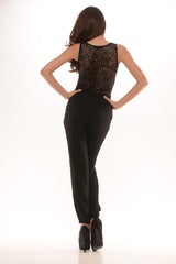 Crotchet Panel Bodysuit - Black