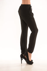 Chiffon Harem Pants with Tie