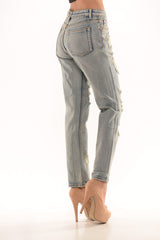 Distressed Boyfriend Jeans