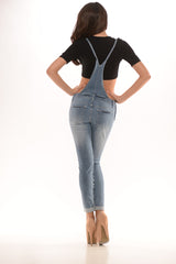 Vintage Wash Distressed Overalls