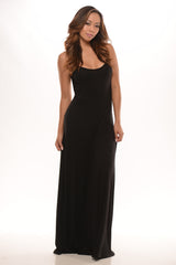 Bow Back Maxi -Black