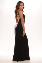 Bow Back Maxi -Black