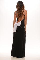 Bow Back Maxi -Black