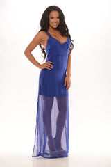 Ultimate Sheer Maxi - Blue