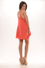 Lace My Tank Dress - Carrot