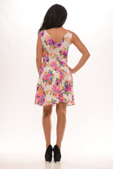 Spring Me Flare Dress - White