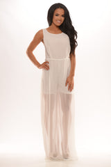Sheer Angel Jumpsuit - Ivory