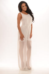 Sheer Angel Jumpsuit - Ivory