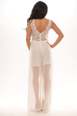 Sheer Angel Jumpsuit - Ivory