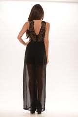 Sheer Angel Jumpsuit - Black