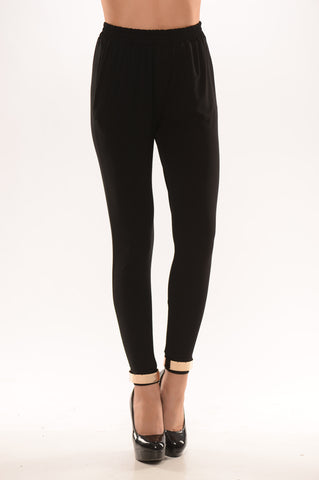 Harem Pants with Gold Cuff