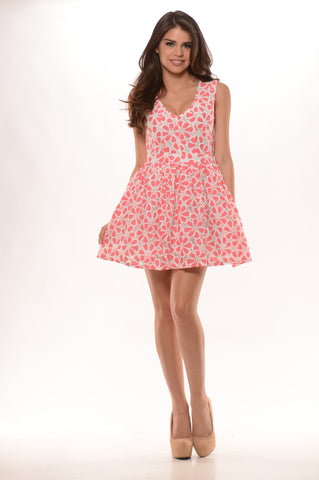 Floral My F-Lair Dress - Pink