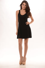 Bust conture flare dress