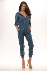 Work-Her Denim Jumpsuit