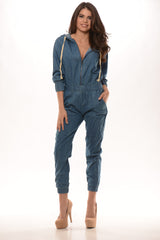 Work-Her Denim Jumpsuit