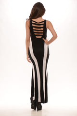 Go Vertical Maxi Dress - Black