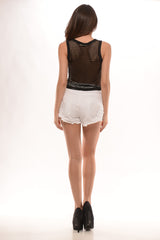 Ladies Knit Tank Top - Black