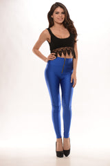 Royal Nylon High Waist Leggings