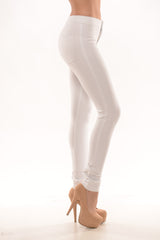 High Waisted Pants - White