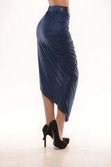 Slit to the Maxi Skirt- Navy