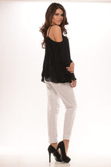 Loose Flowy Top - Black