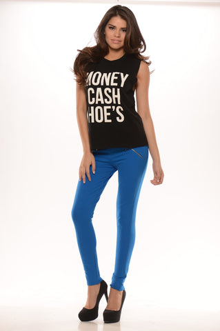 Money Cash Hoes Tank Top - Black