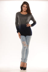 Two-Tone Boyfriend Sweater