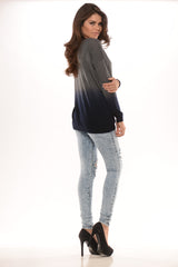 Two-Tone Boyfriend Sweater