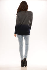 Two-Tone Boyfriend Sweater