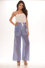 Pirate Jumpsuit - Blue/White
