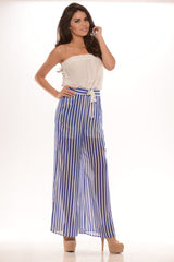 Pirate Jumpsuit - Blue/White