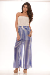 Pirate Jumpsuit - Blue/White