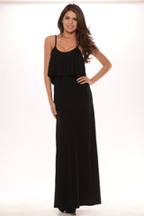 Strapped Maxi Dress - Black